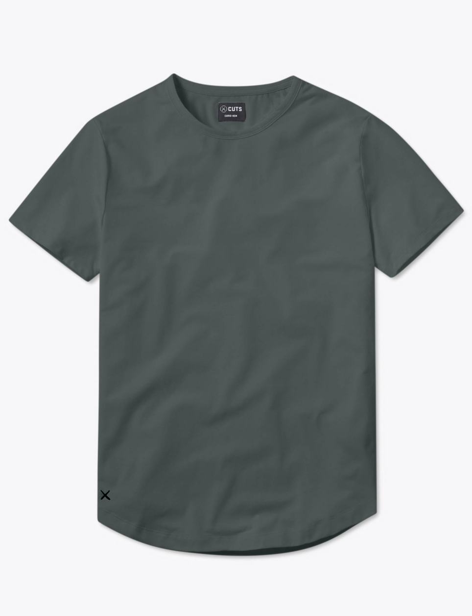 Cuts | AO-Curve Hem Tee Urban Chic | Green