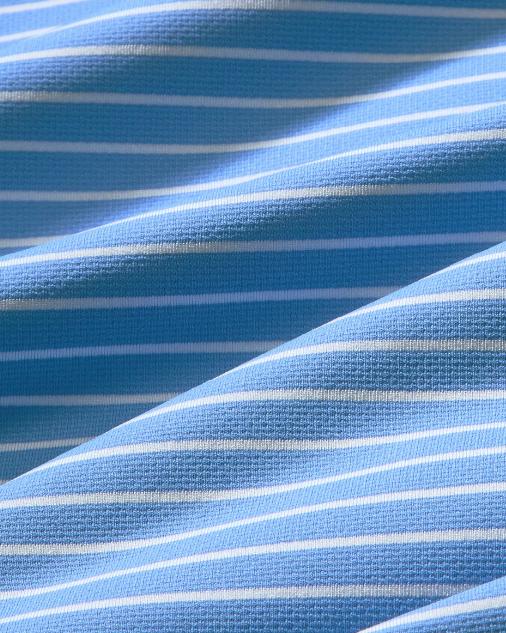 Mizzen+Main | Sawyer Polo Skyline White Stripe | Blue