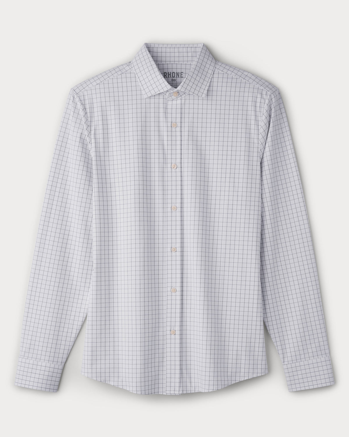Rhone | State of Mind Shirt - Slim Fit | Nightshade Mini Windowpane White