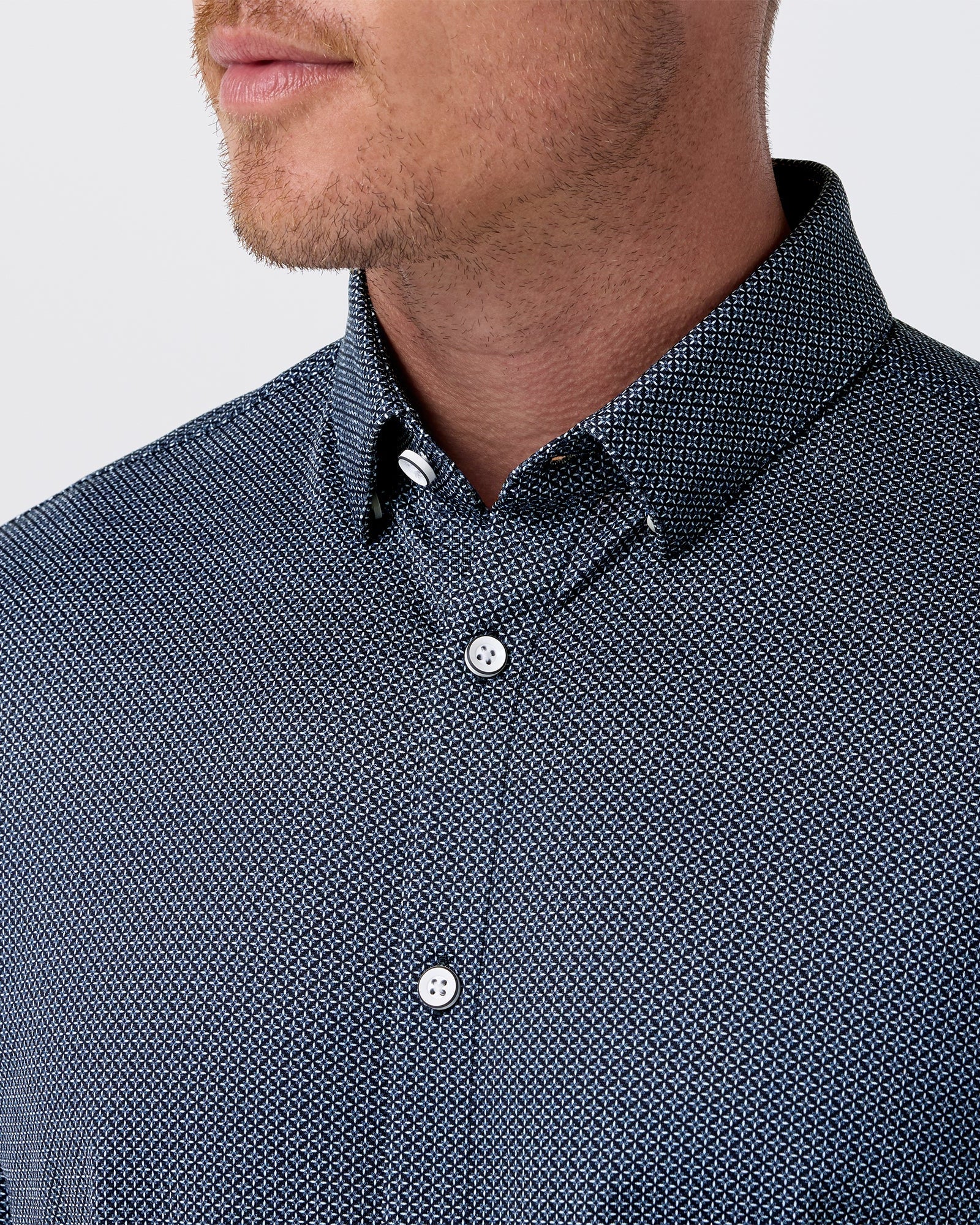 Mizzen+Main | Halyard Short Sleeve | Floral Lattice Navy