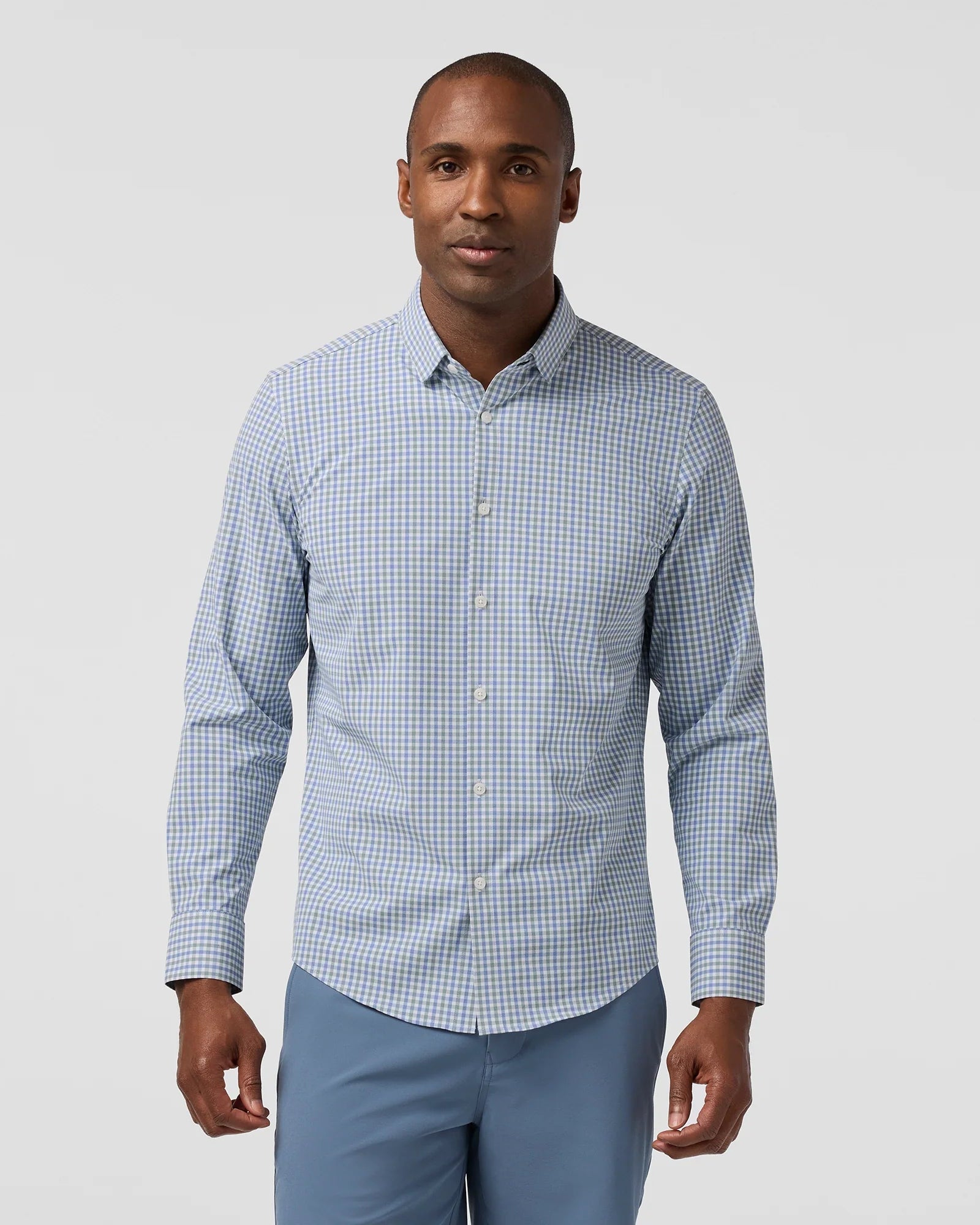 Mizzen+Main | Leeward No Tuck Dress Shirt | Green Plaid