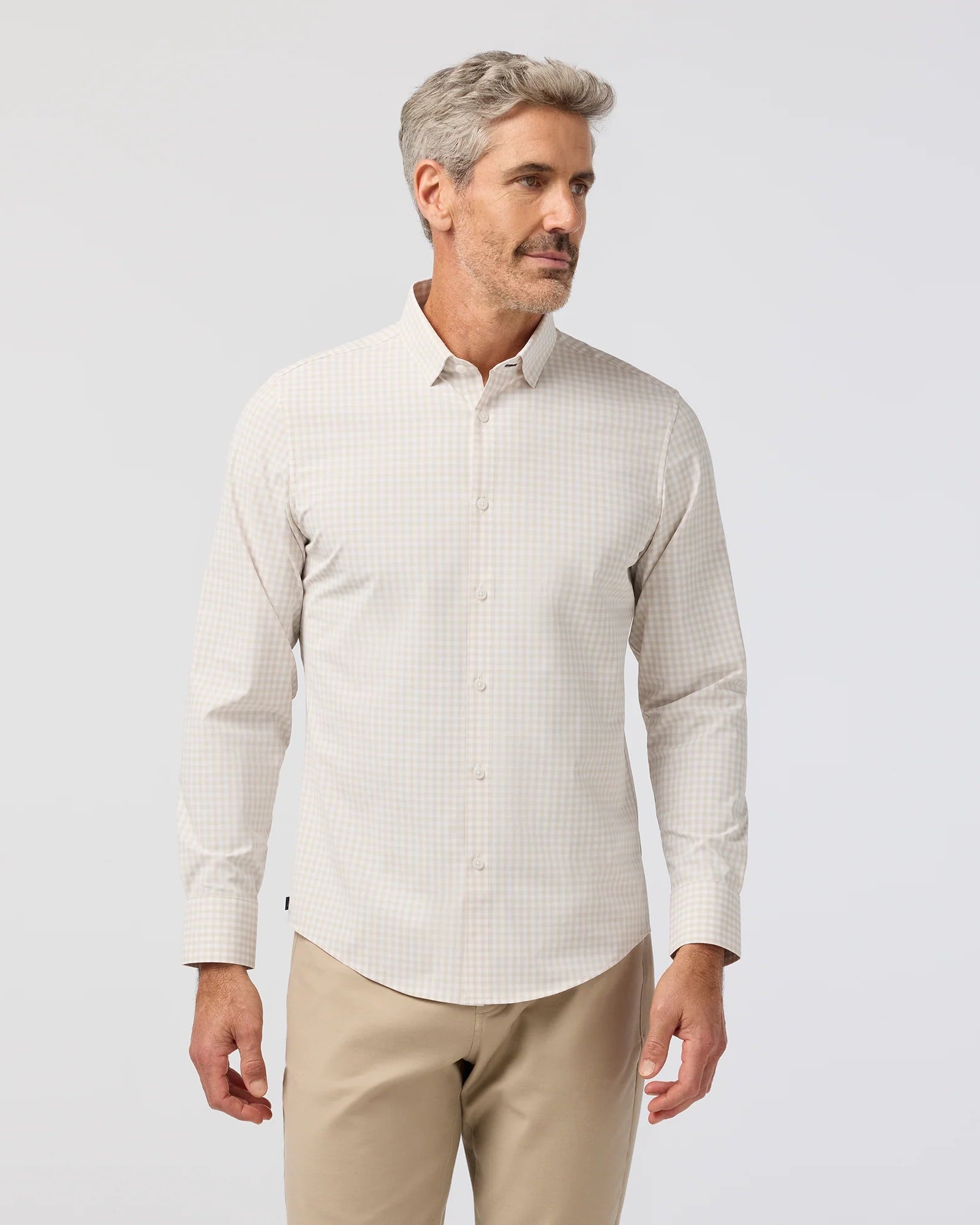 Mizzen+Main | Leeward No Tuck Dress Shirt Sand Dollar | Beige