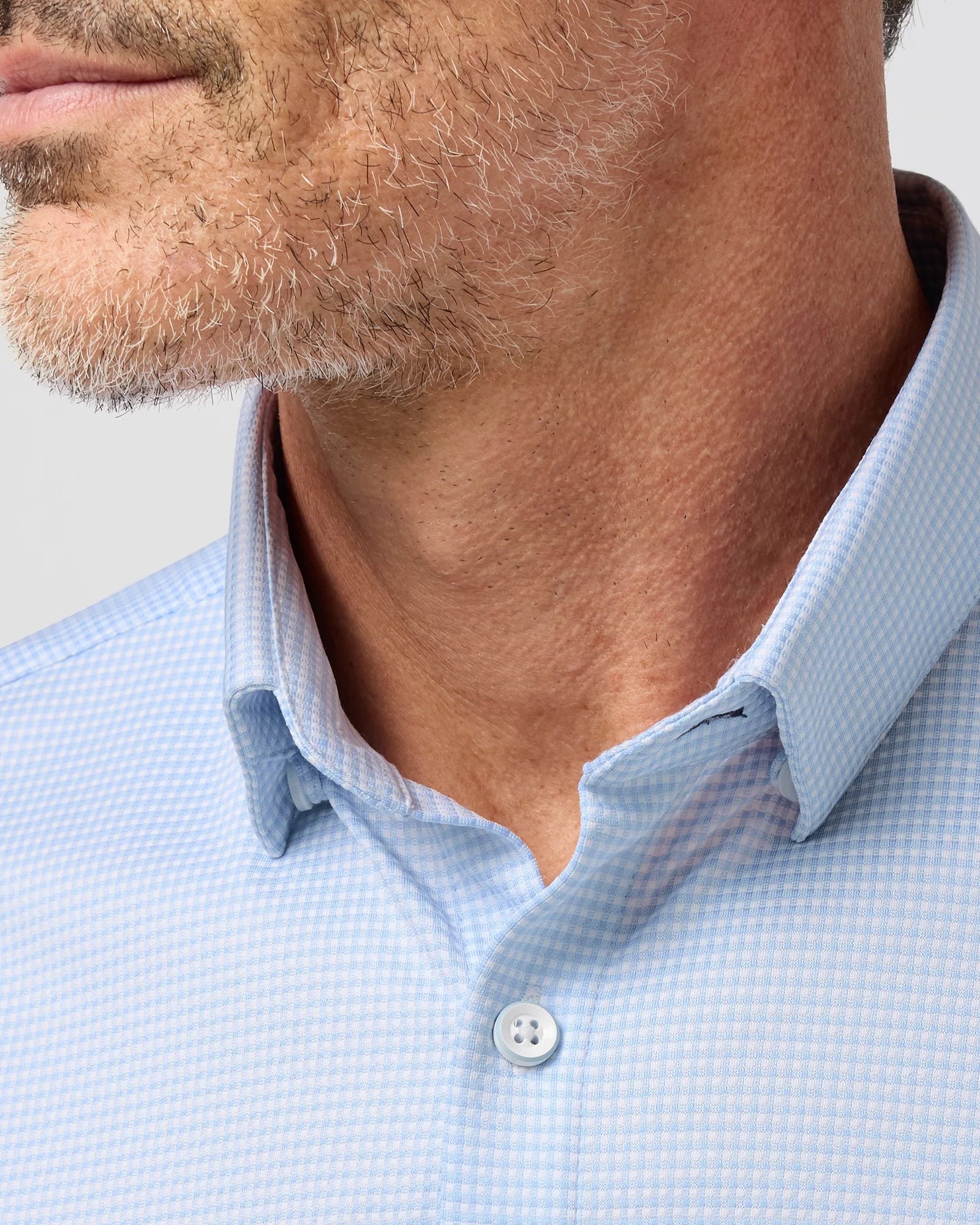 Mizzen+Main | Halyard Short Sleeve | Cloud Peter Gingham Blue