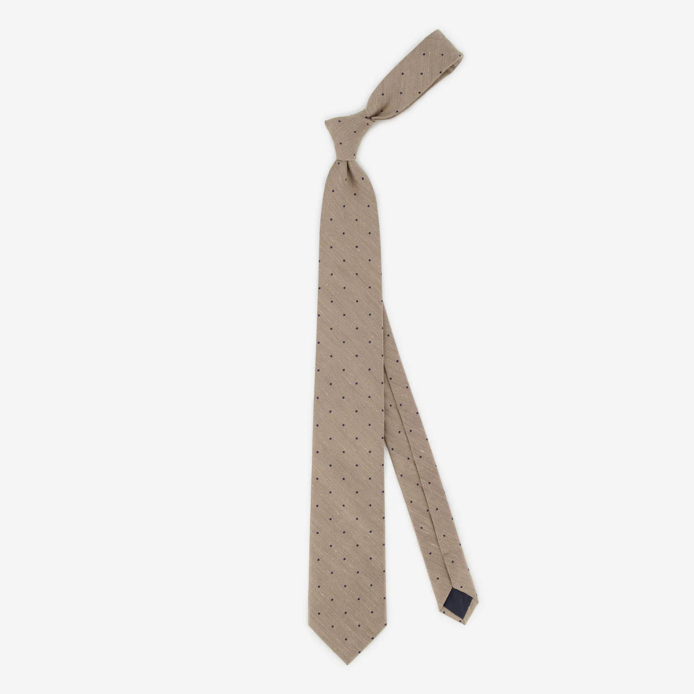 Tie Bar | Bulletin Dot Tan Tie | Beige