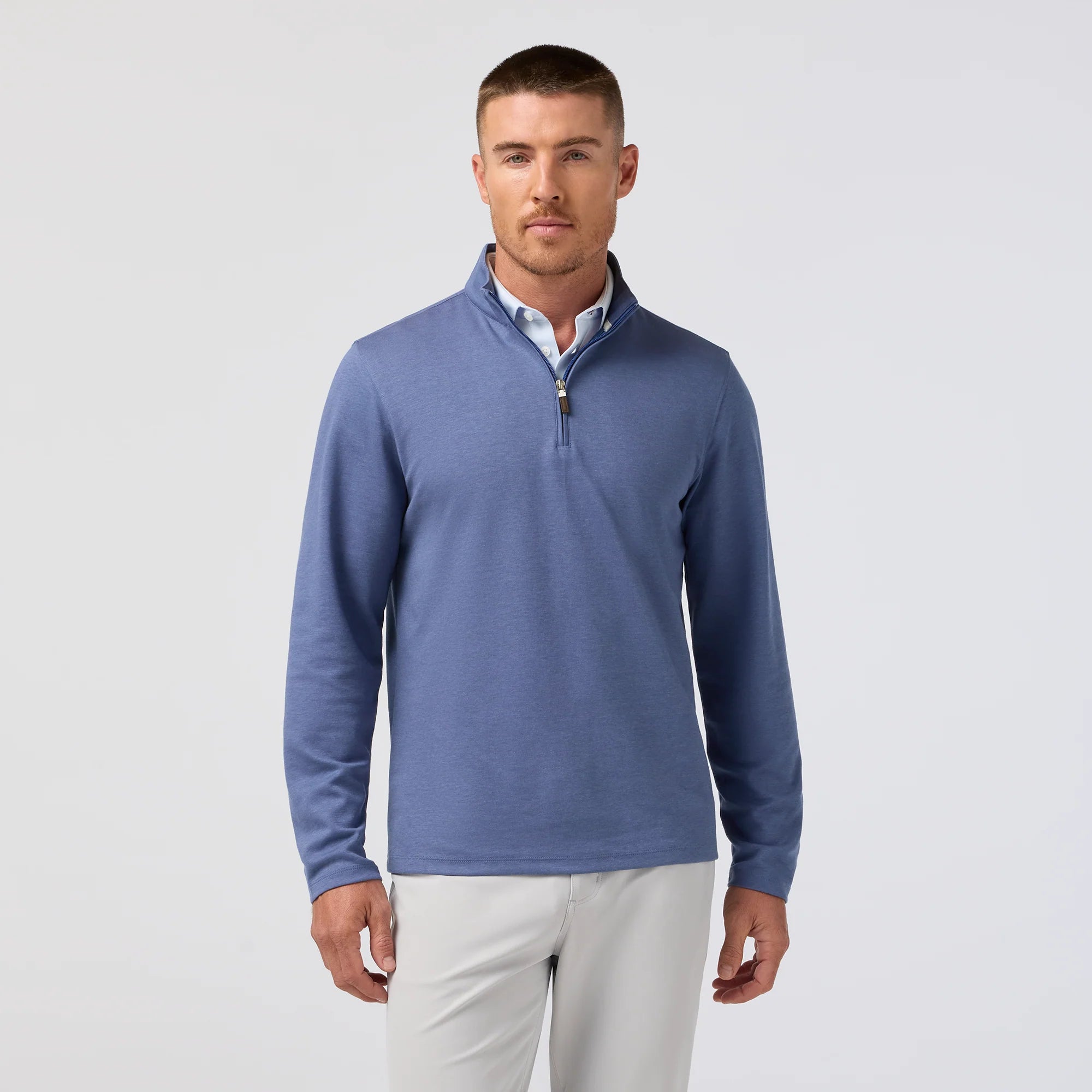 Mizzen+Main | KPI Quarter Zip | Blue