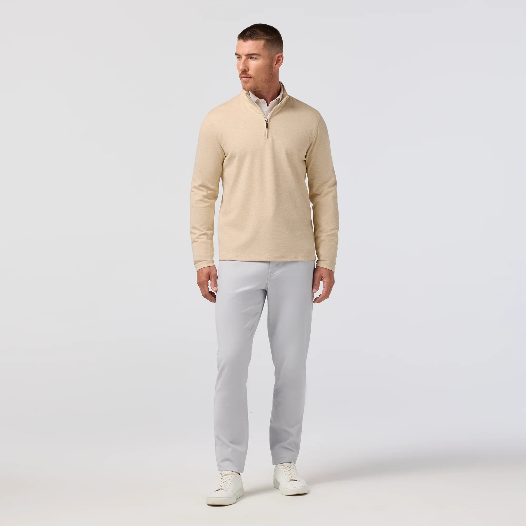 Mizzen+Main | KPI Quarter Zip | Beige