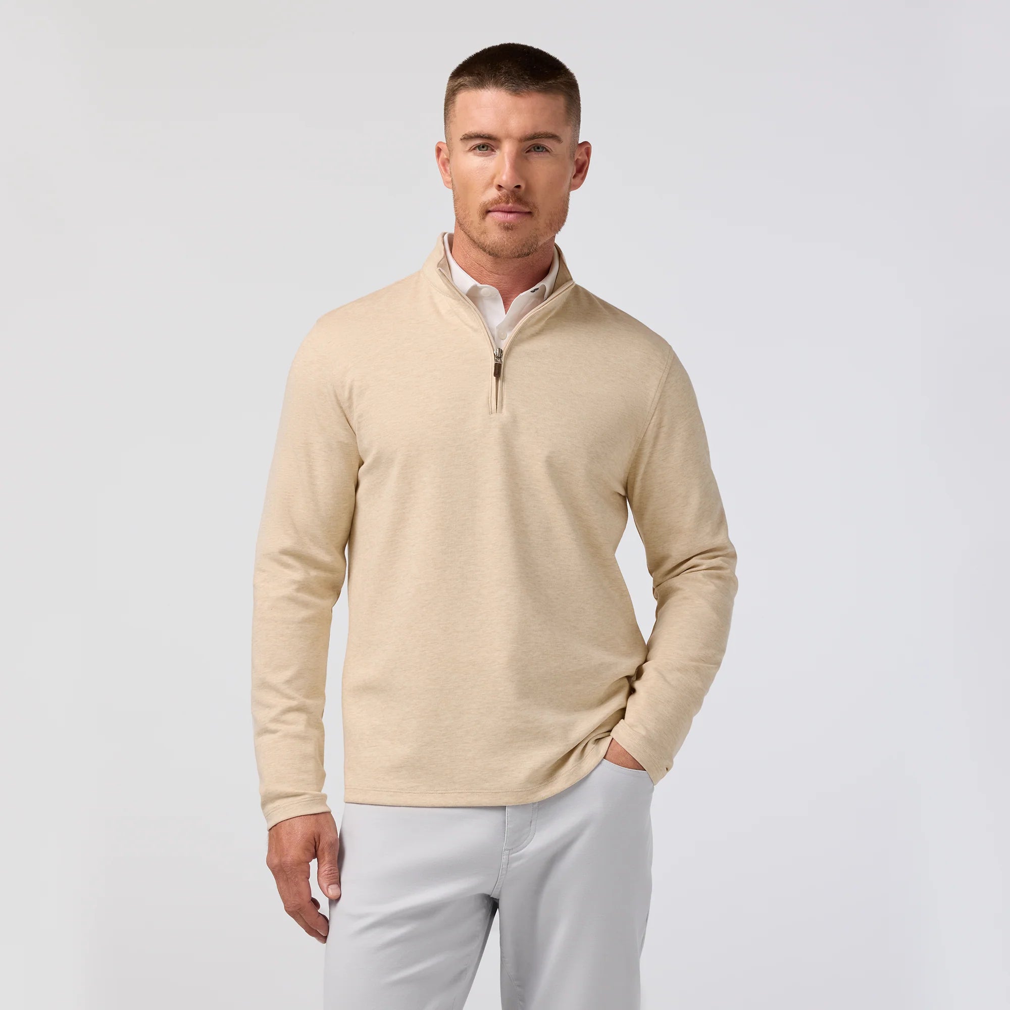 Mizzen+Main | KPI Quarter Zip | Beige