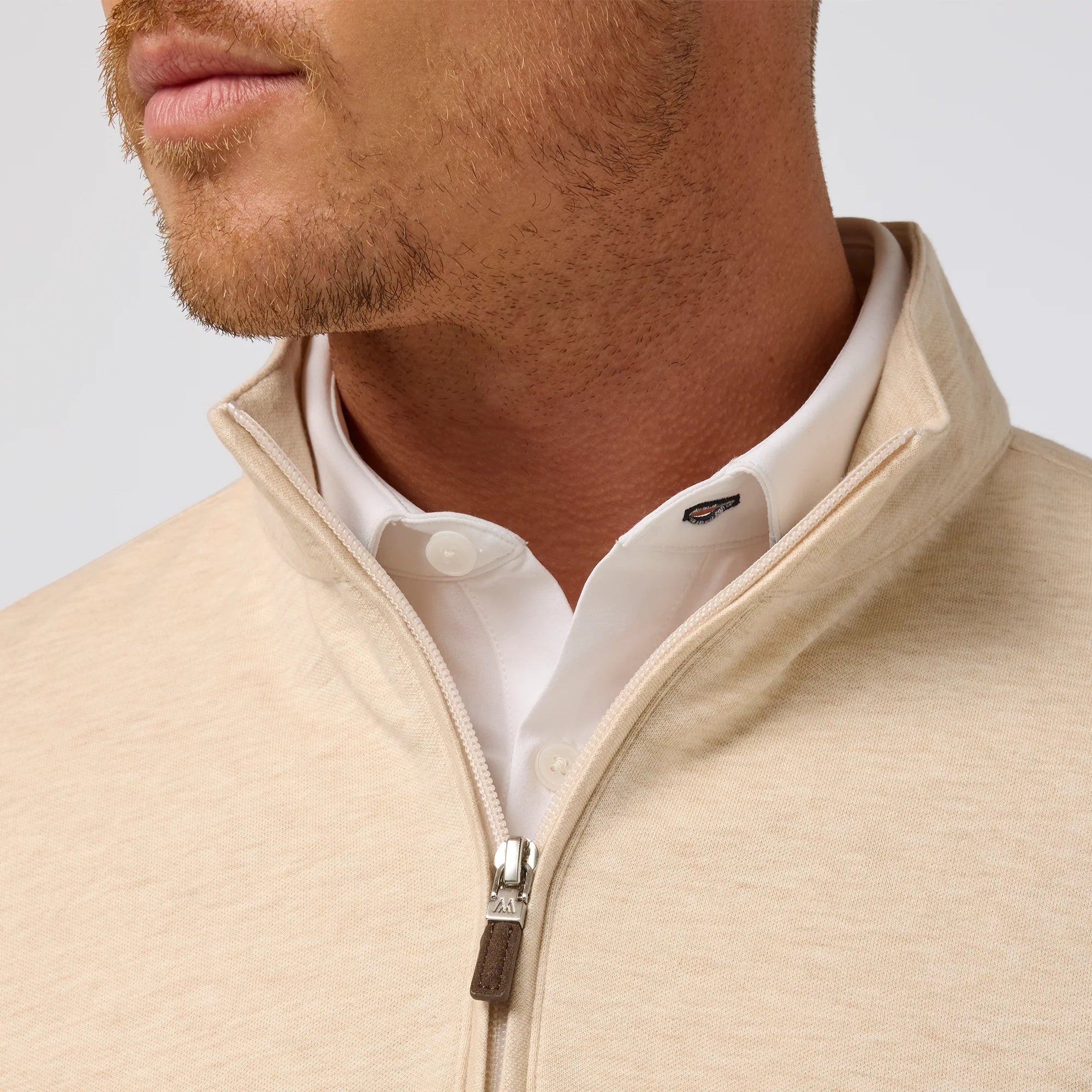 Mizzen+Main | KPI Quarter Zip | Beige