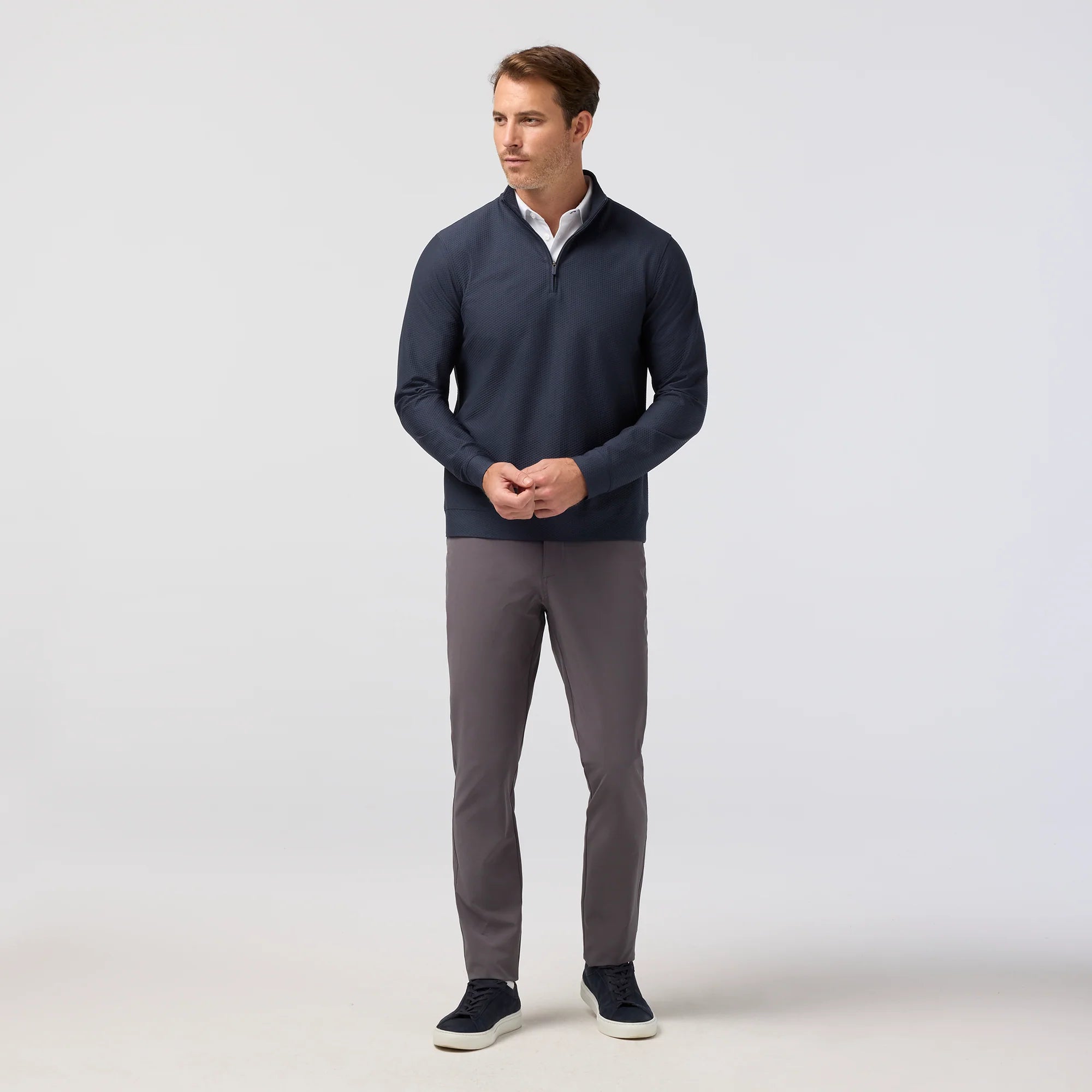 Mizzen+Main | Easton Quarter Zip | Navy