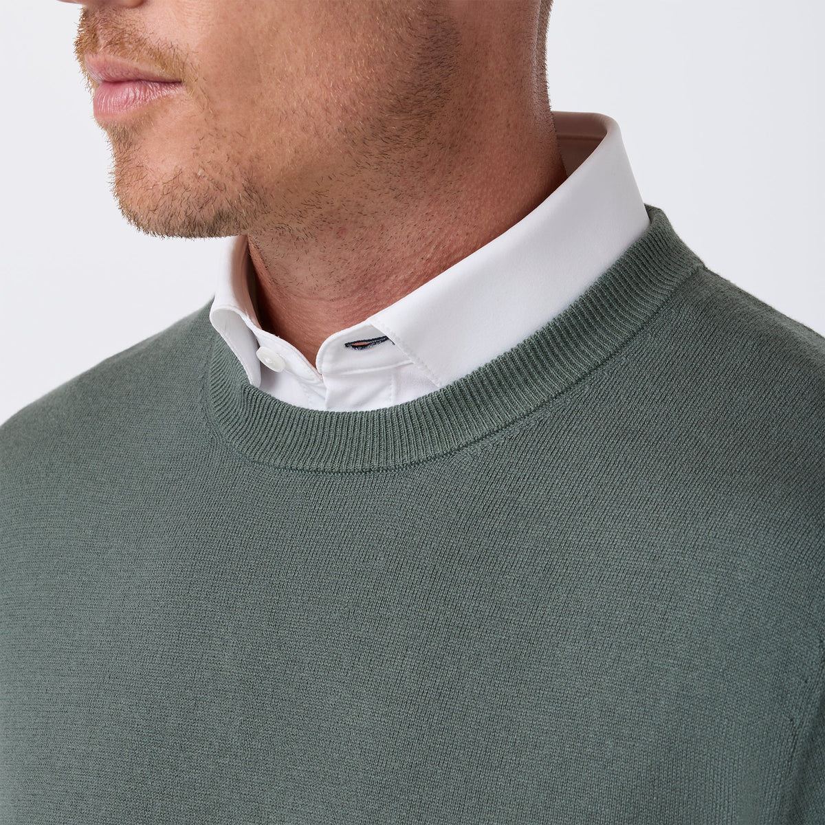 Mizzen+Main | Heritage Crewneck Sweater | Hemlock Green | Trunk Show Special