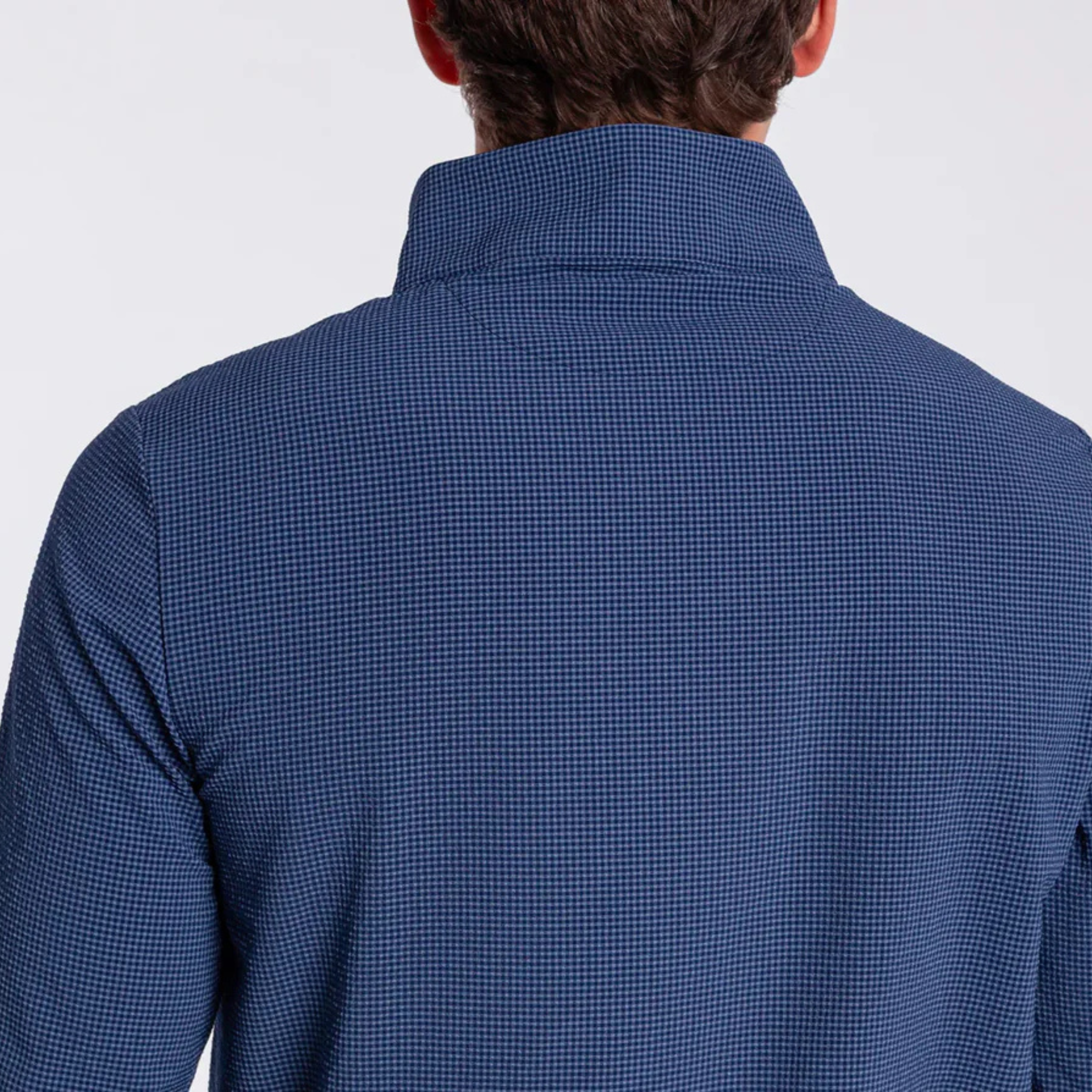 Criquet | Seersucker Performance Pullover | Navy