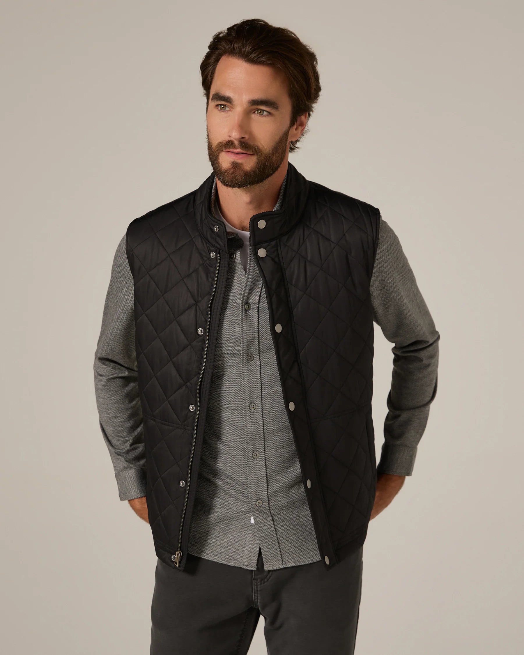 Crest Quilted Vest