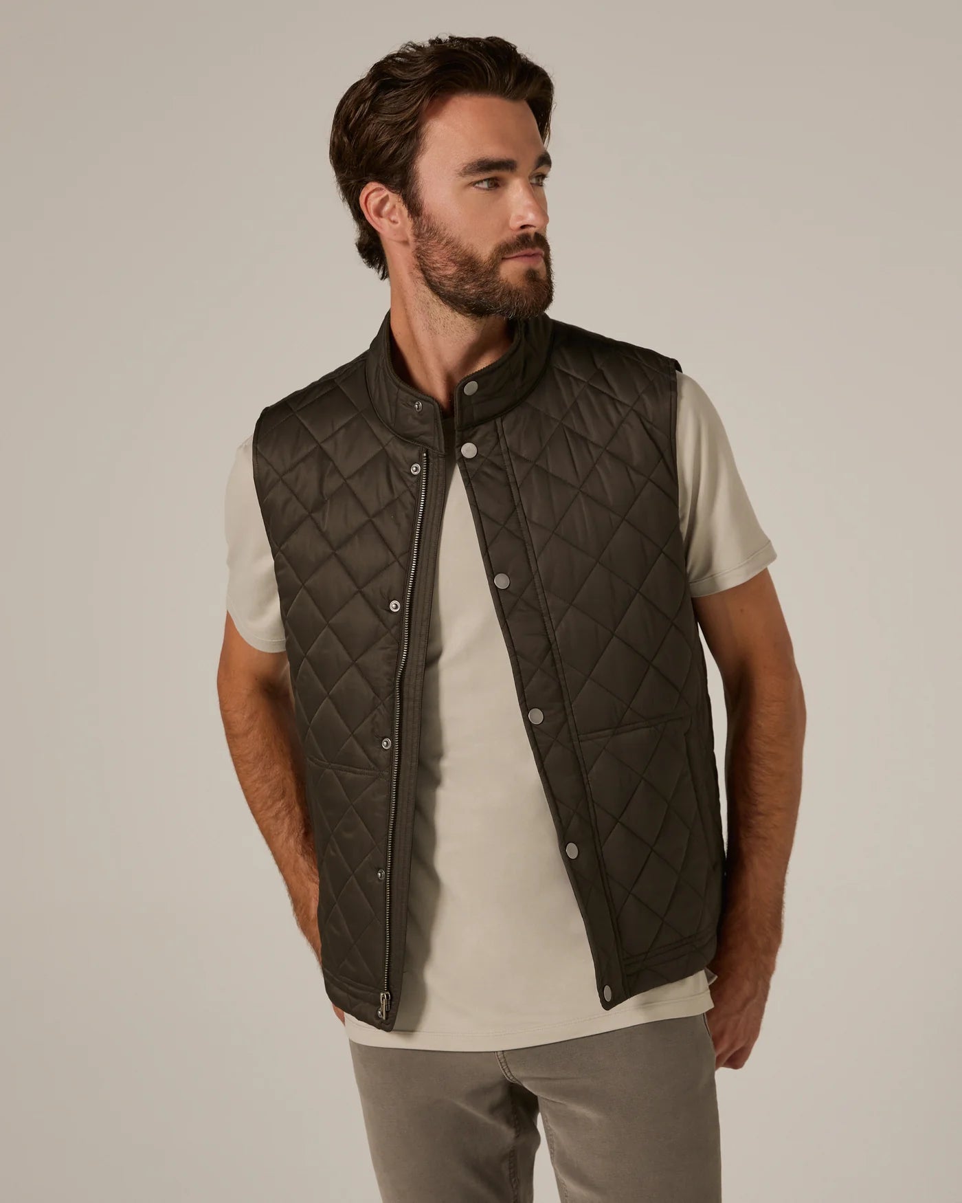 Crest Quilted Vest