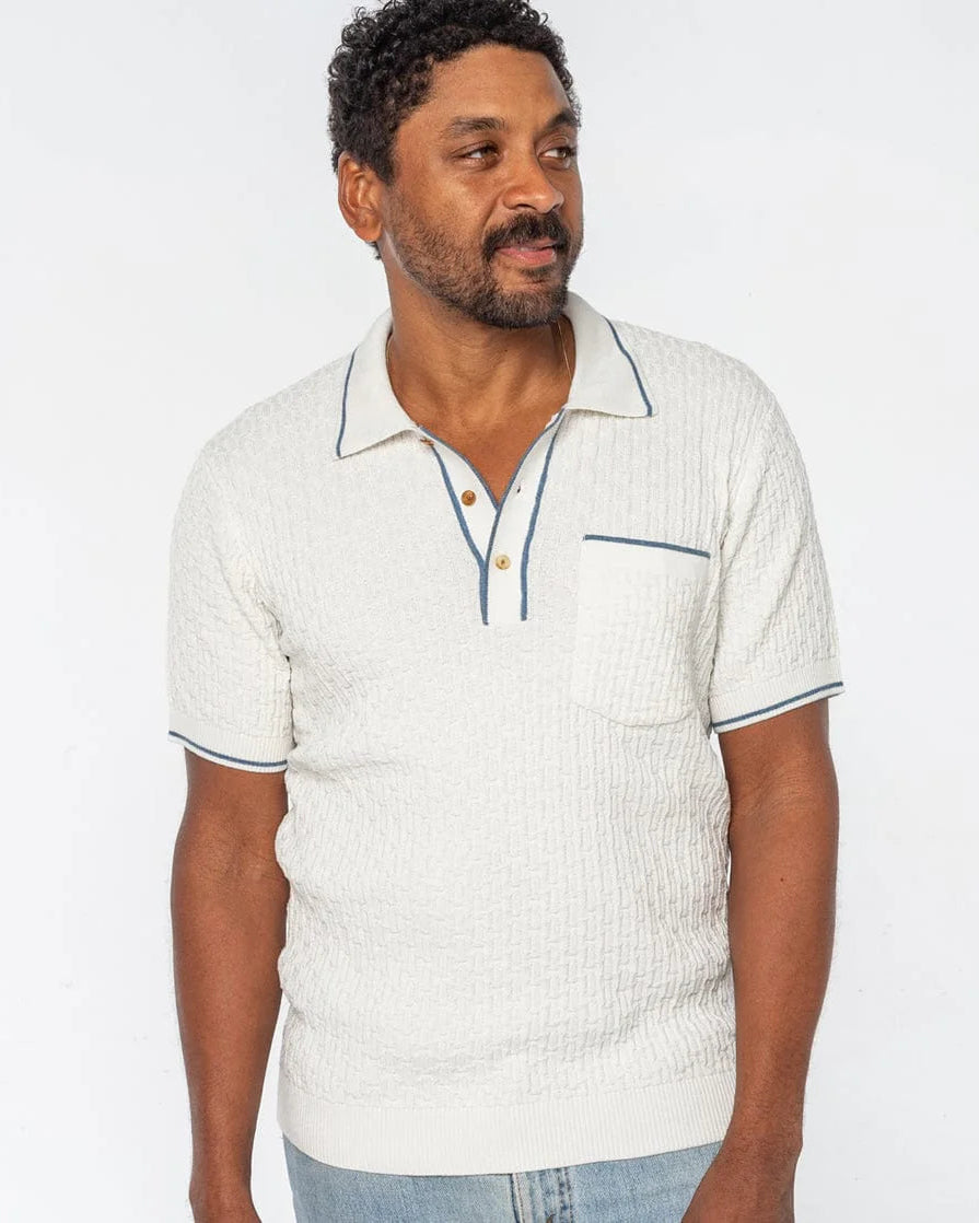 Criquet | Bungalow Sweater Polo | White