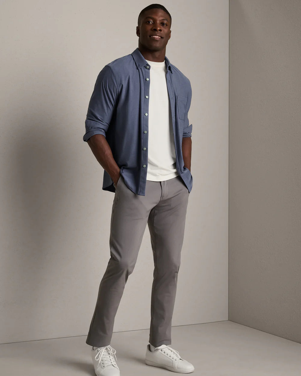 Rhone | WFH Shirt | Blue