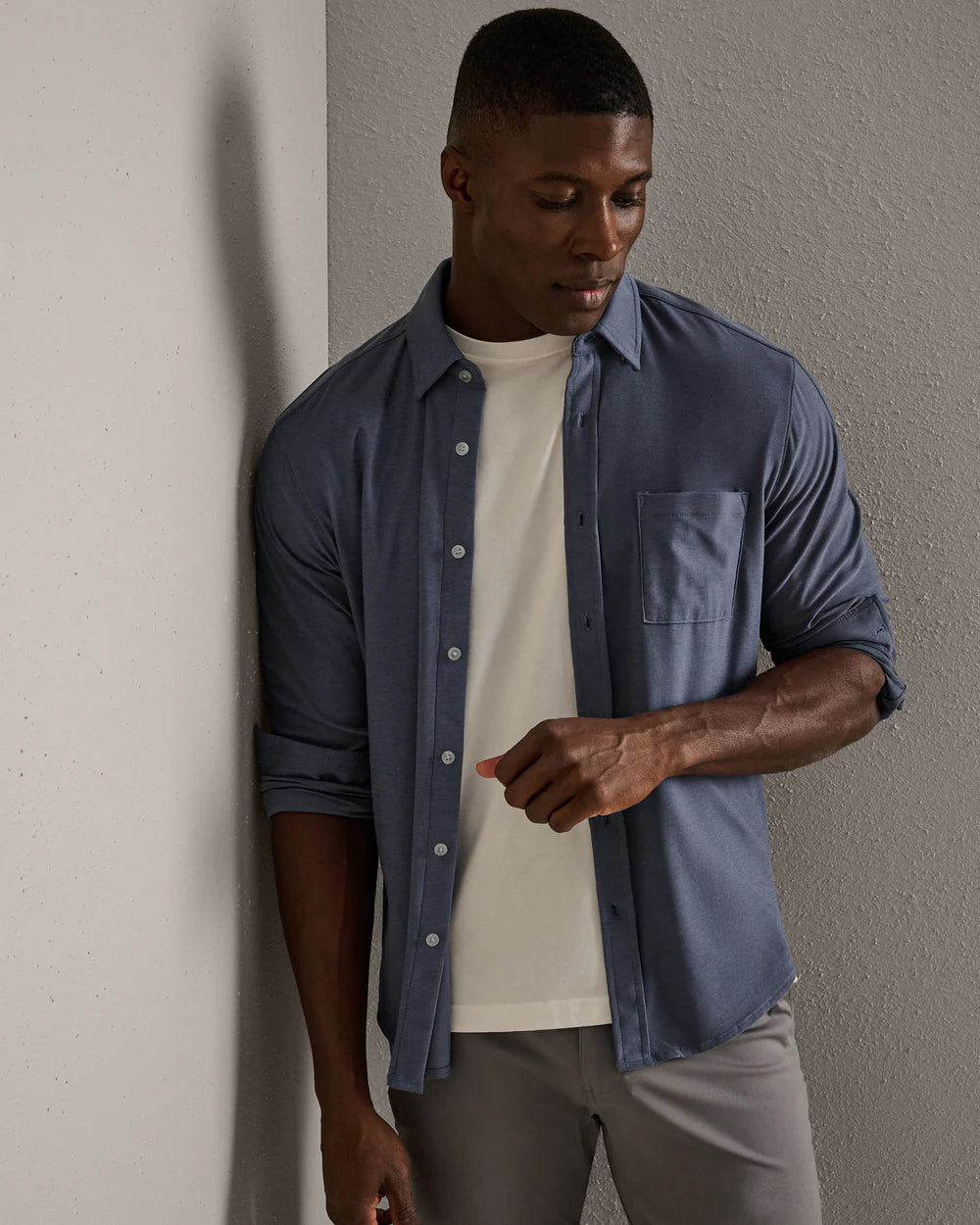 Rhone | WFH Shirt | Blue