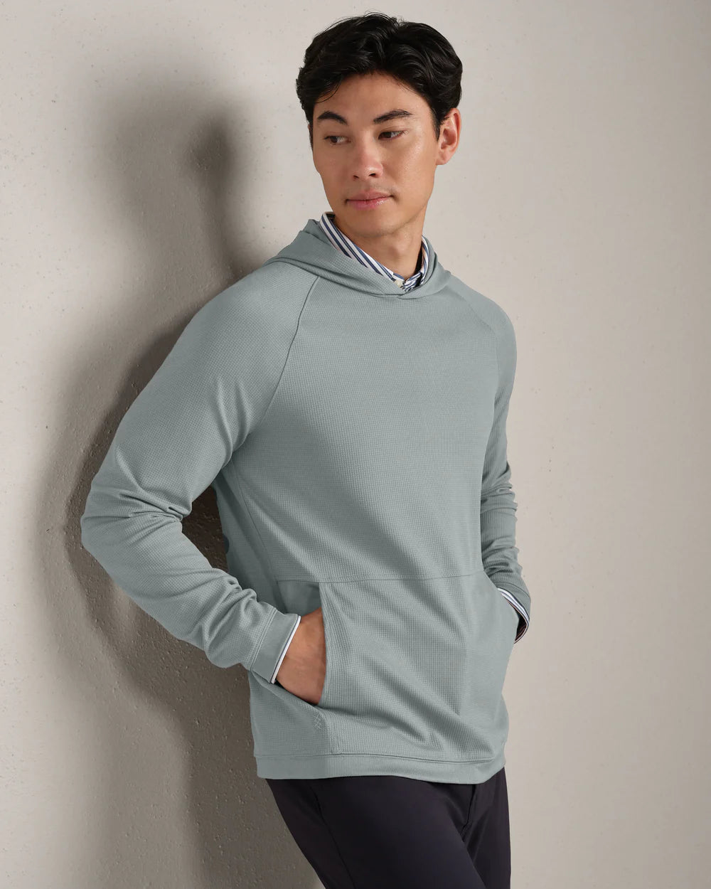 Rhone | Waffle Tech Hoodie | Green