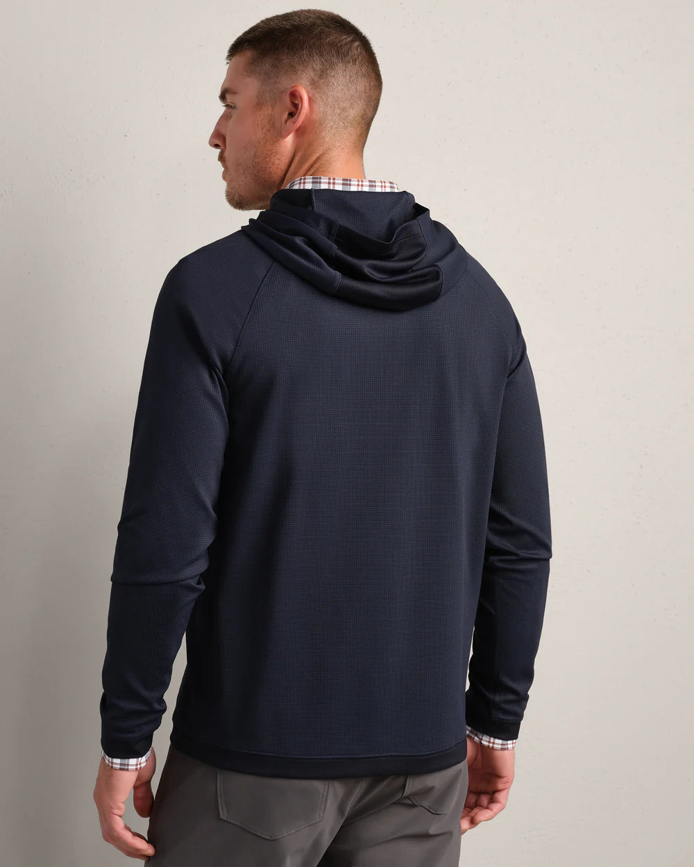 Rhone | Waffle Tech Hoodie | Navy