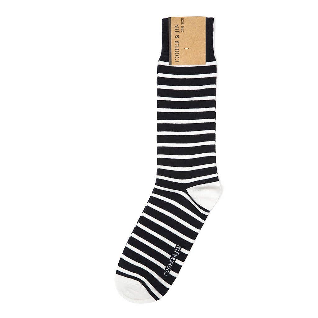 Crew Socks for Men - Freedom Stripes Style: ONE SIZE