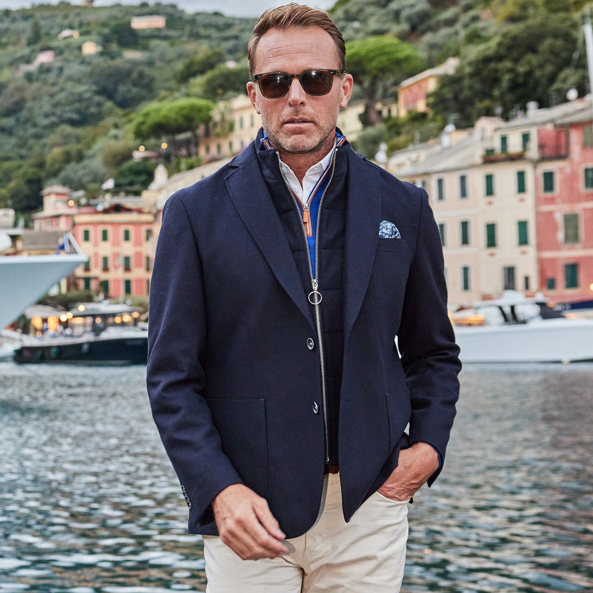 Collars & Co. Barbaresco Blazer with removable vest liner