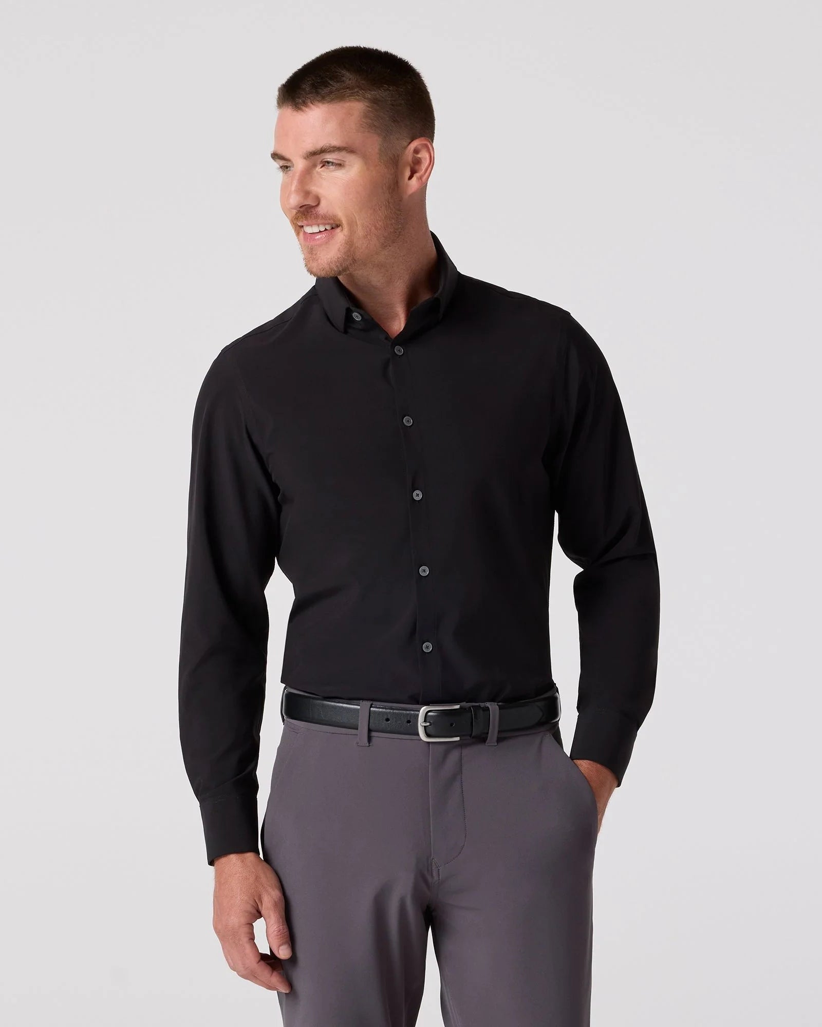 Mizzen+Main | Leeward Dress Shirt | Black