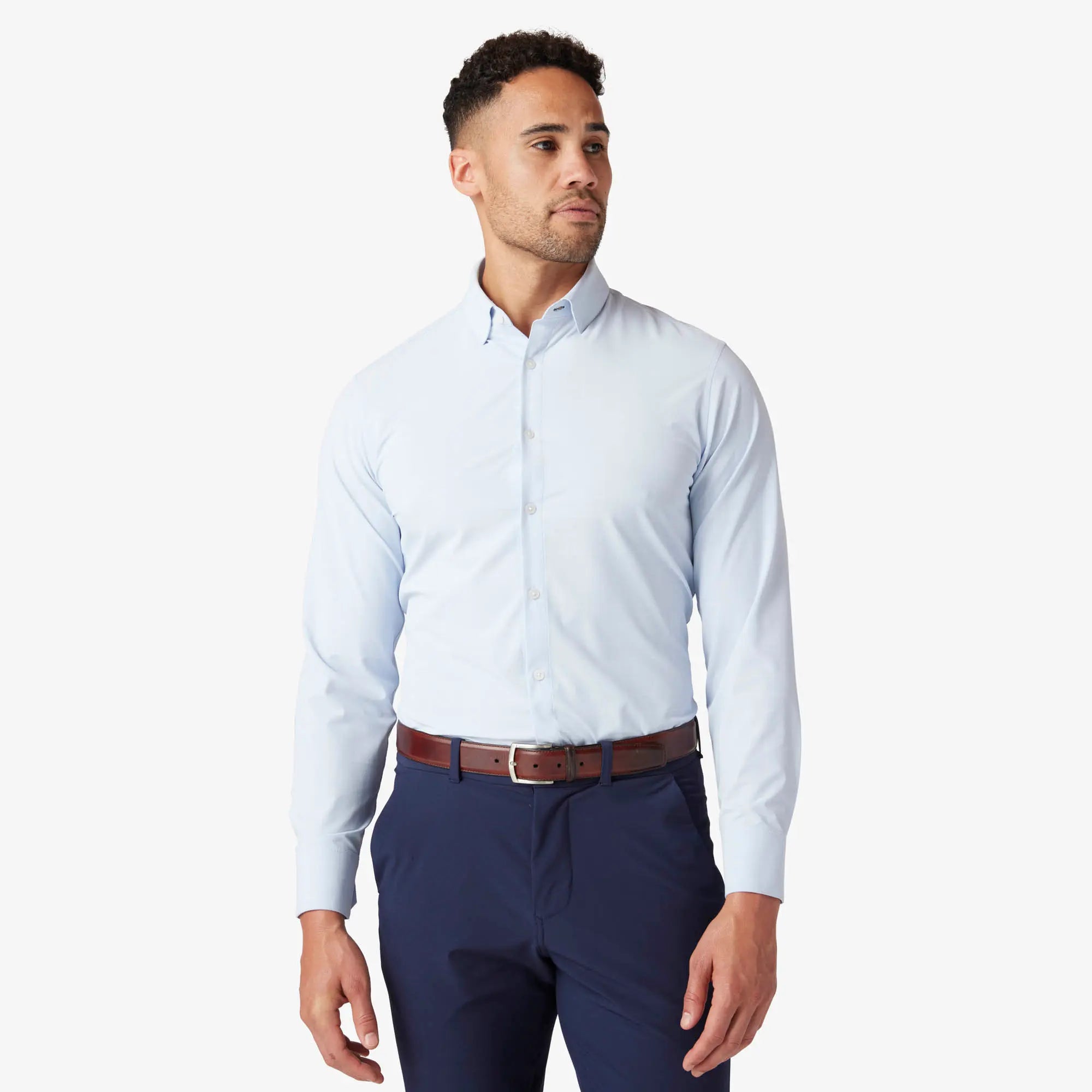 Monaco Sky Lexington Plaid Dress Shirt