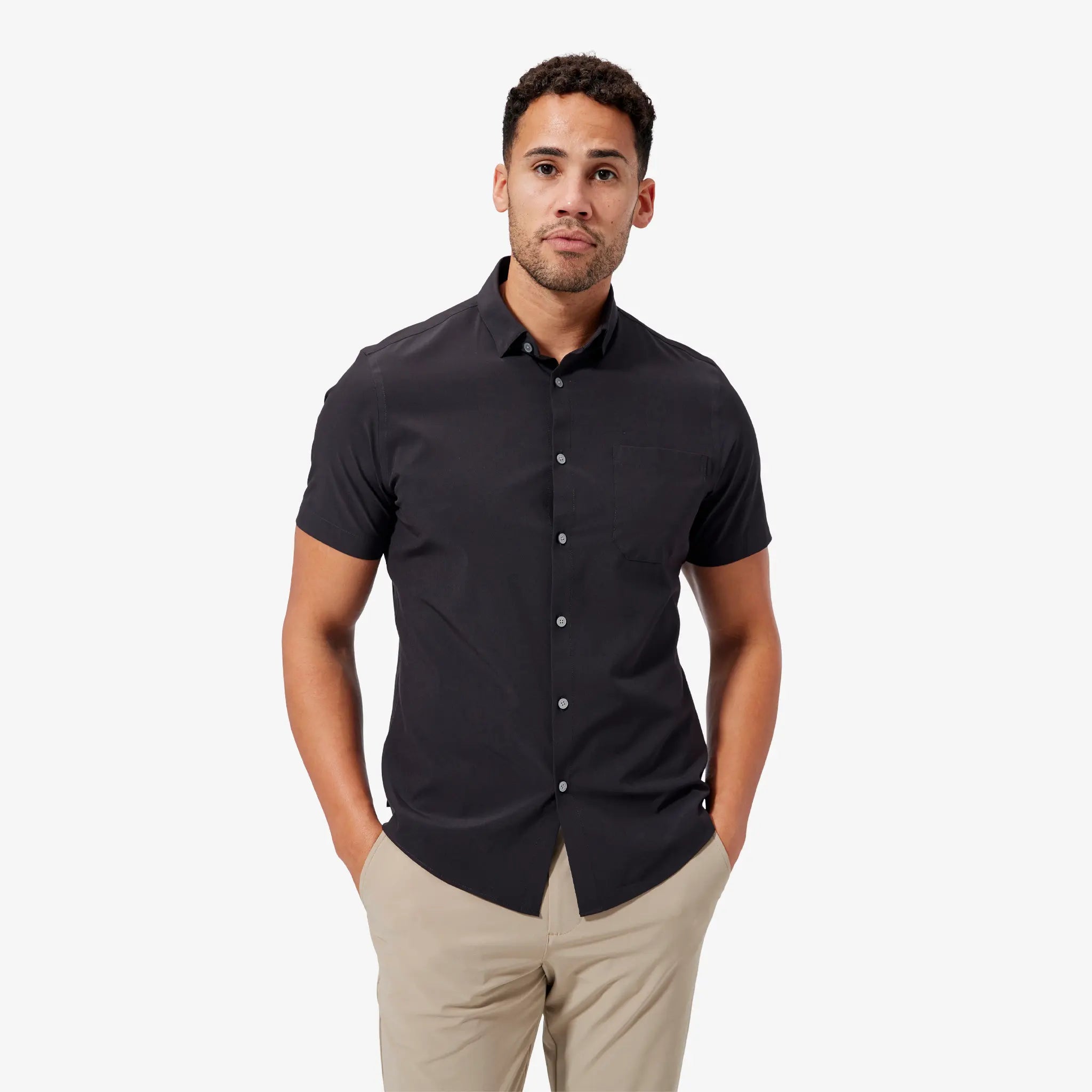 Mizzen+Main | Leeward Short Sleeve | Black