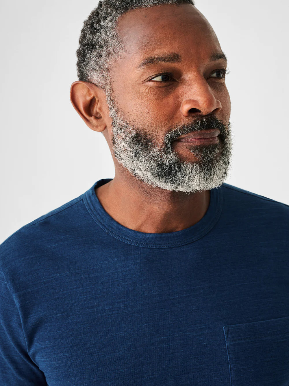 SS Inidigo Pocket Tee