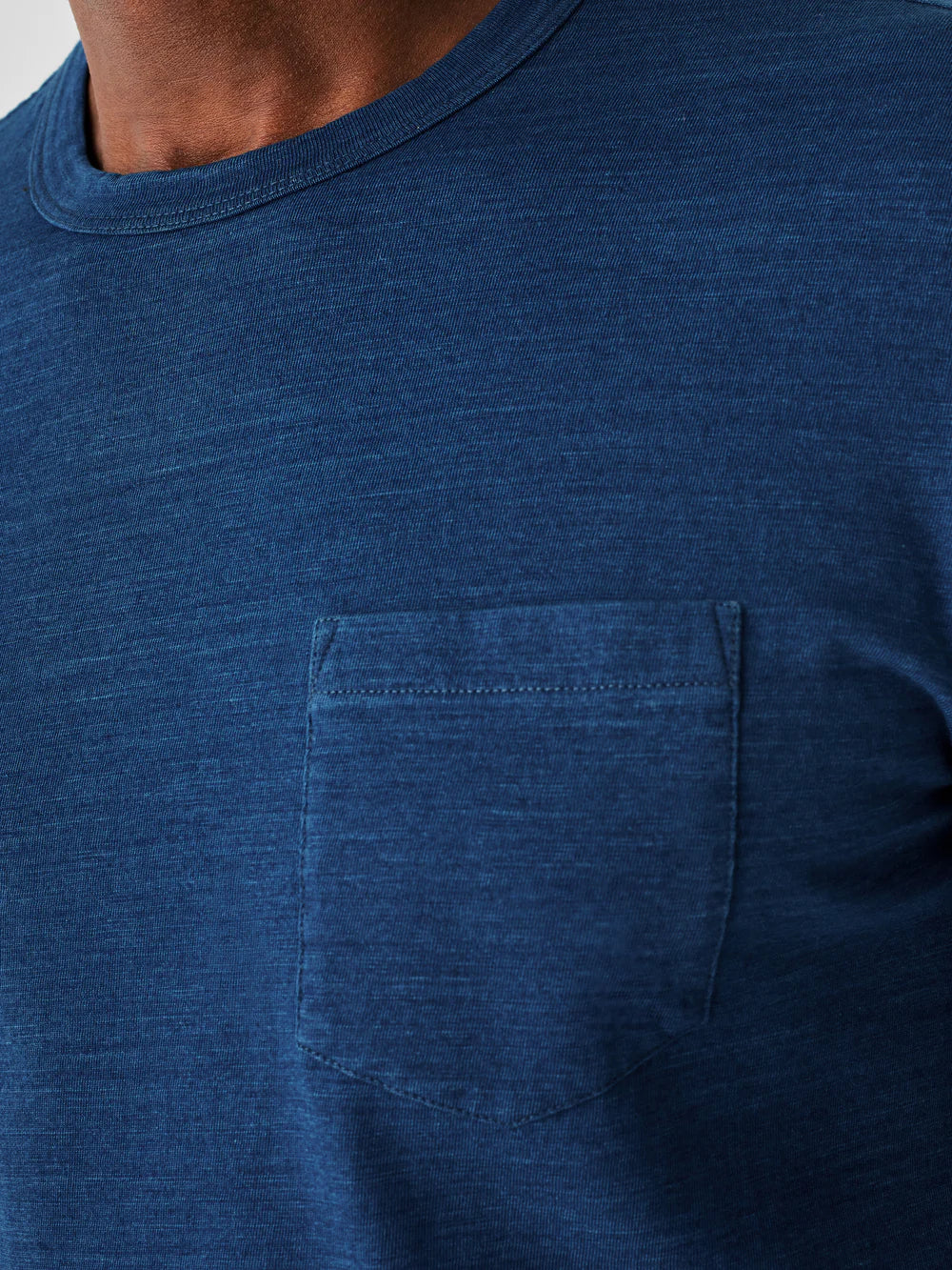 SS Inidigo Pocket Tee
