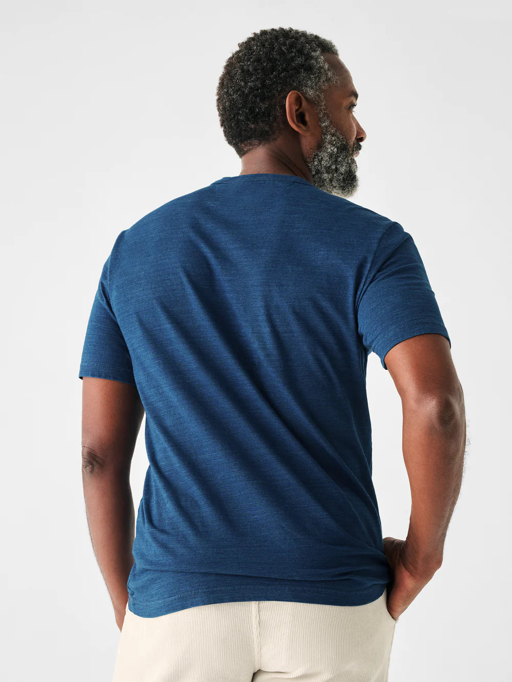 SS Inidigo Pocket Tee