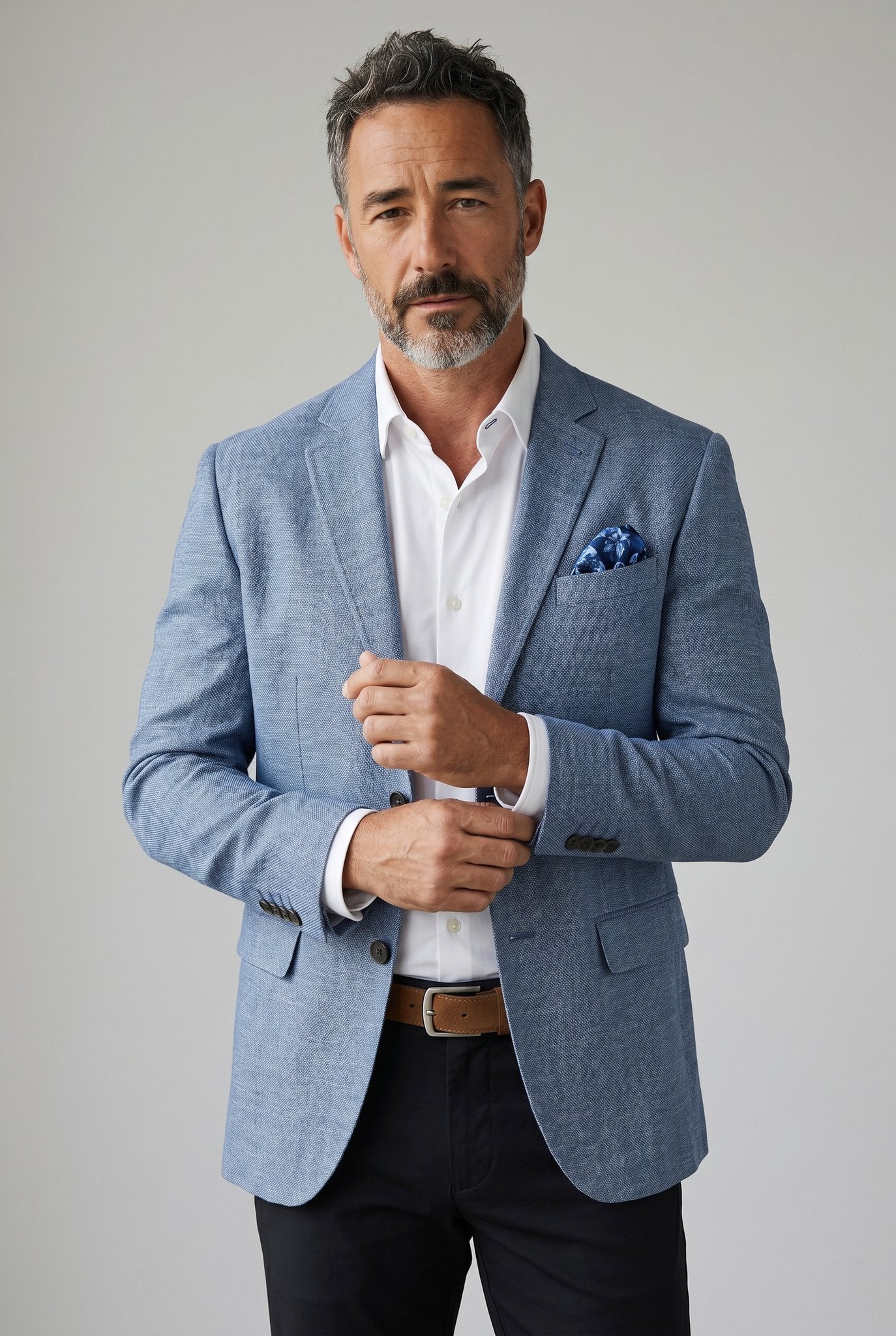 "Complete Gentleman Kit: Blazer, Shirt, Pants & Belt"