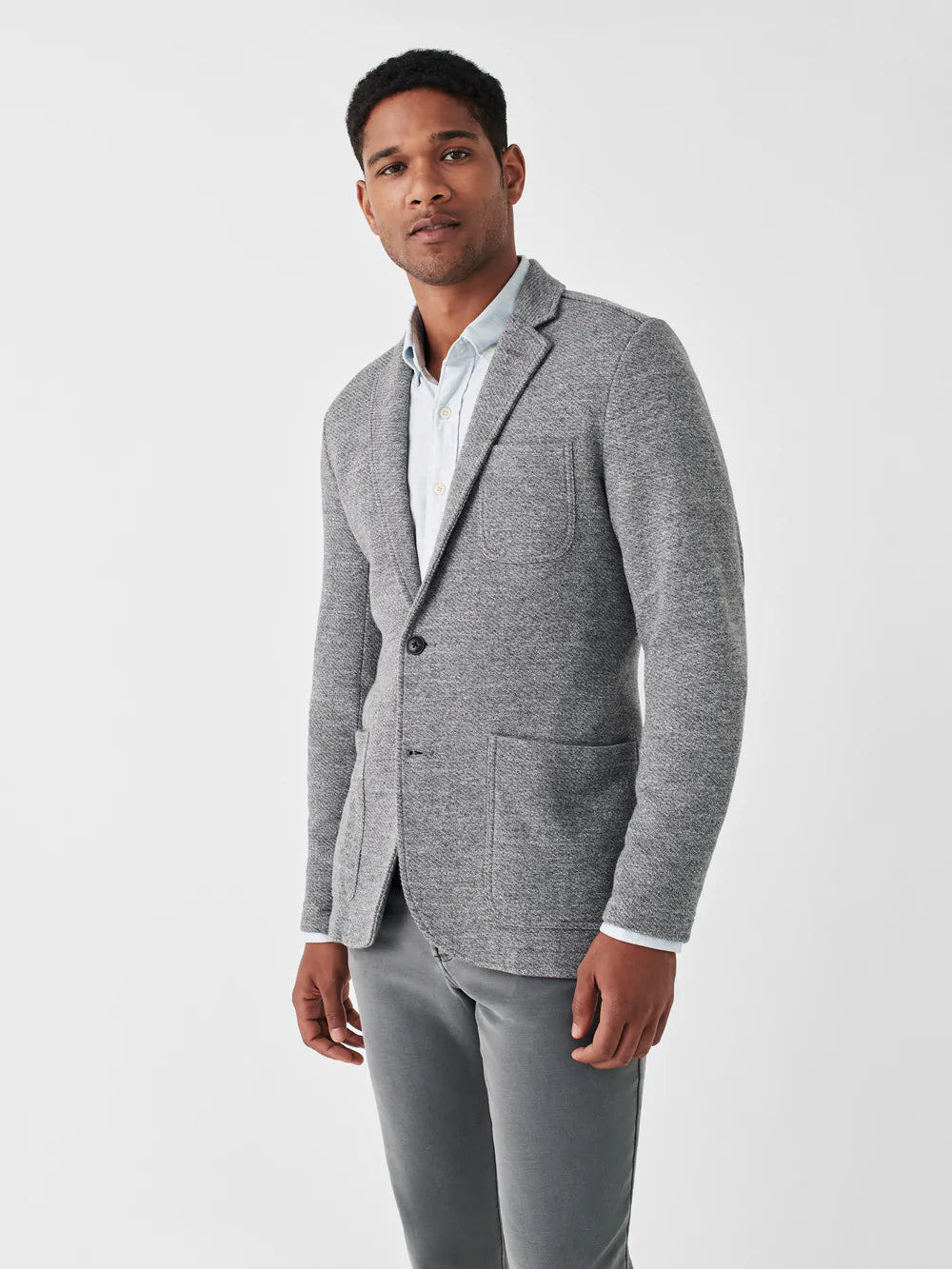 Grey on grey  Wool blazer mens, Blazer outfits men, Mens fashion