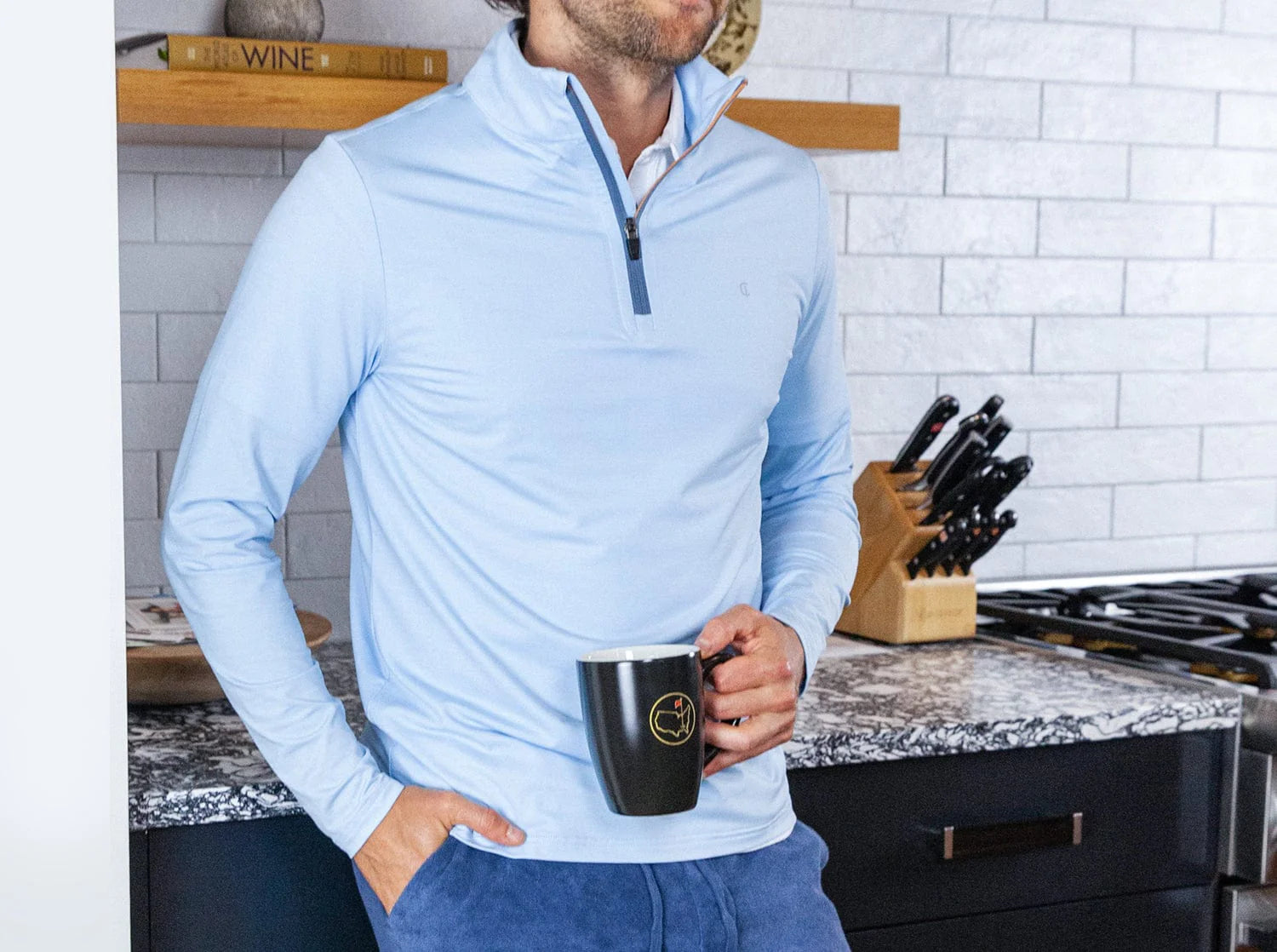 Criquet | Feather Performance Pullover | Blue