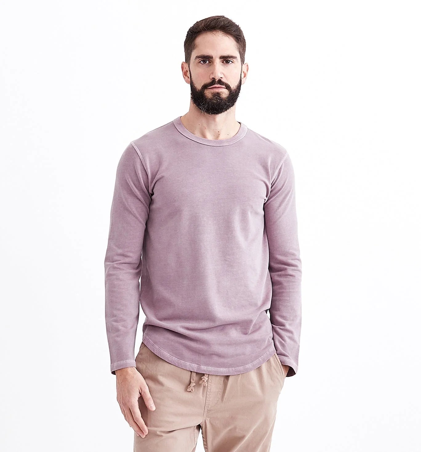 Sun-Faded Micro Terry L/S Crew