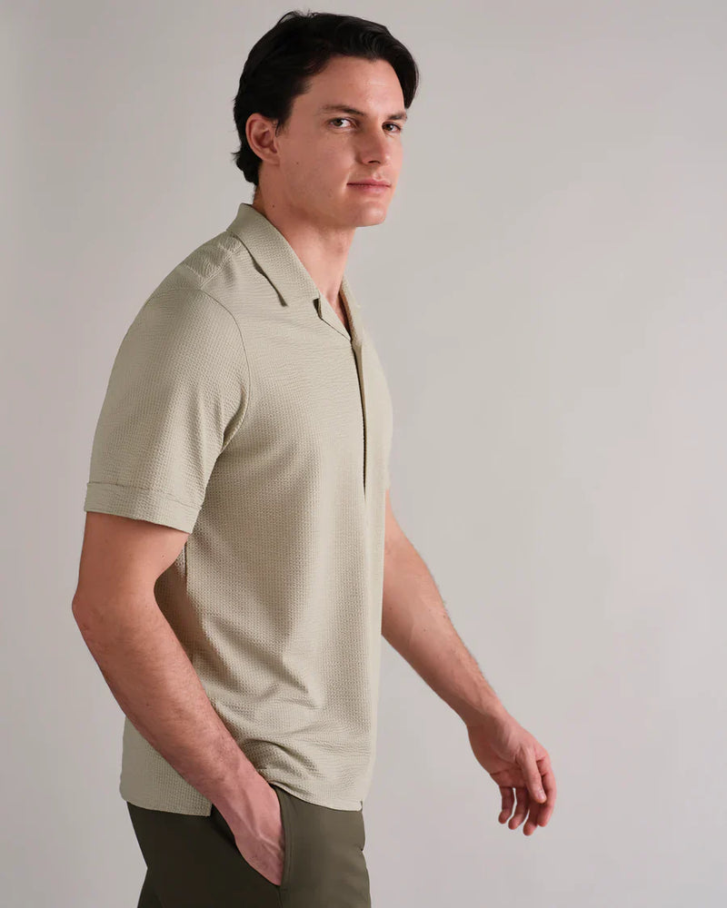 Commuter Seersucker Camp Collar Shirt