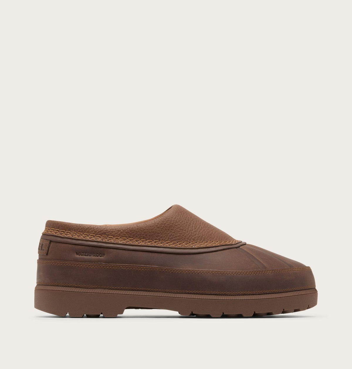 Sorel Ambler Lux Waterproof Clog in Tobacco/Velvet Tan Brown