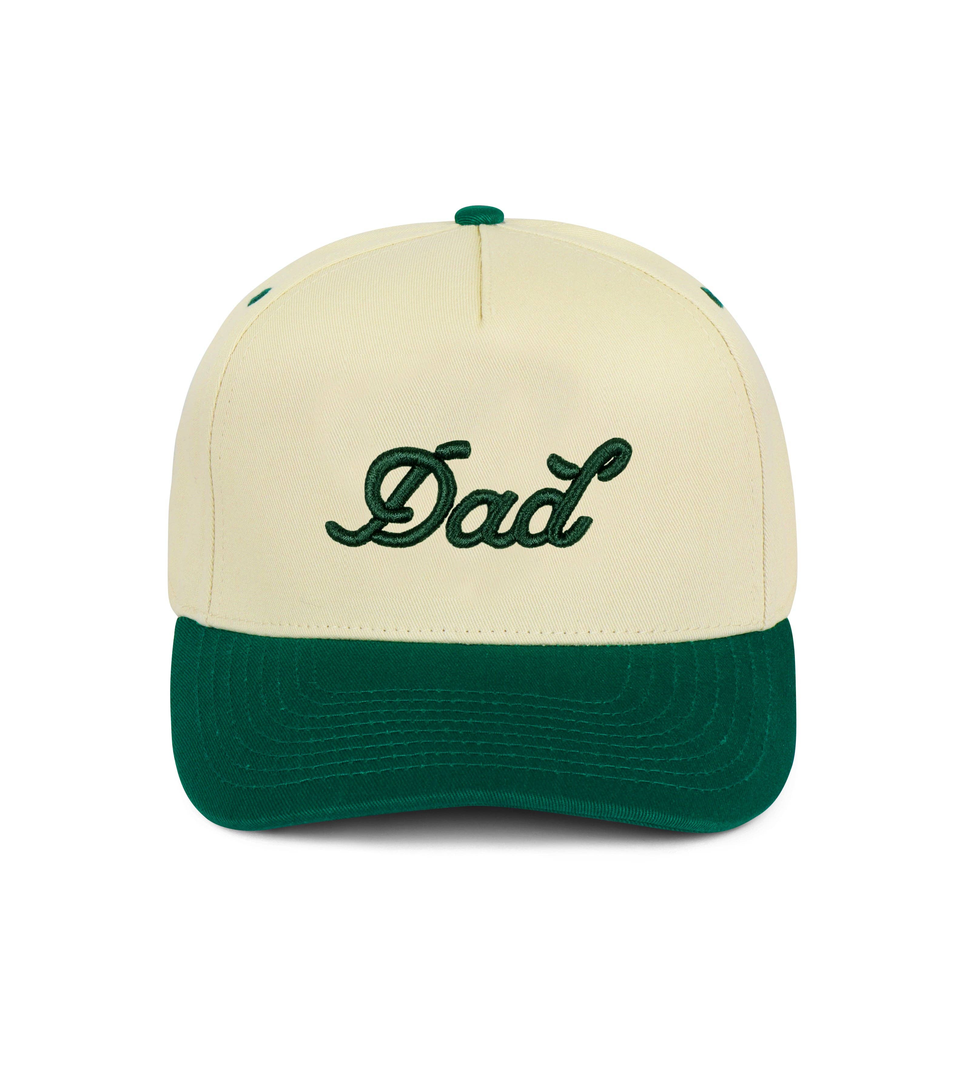 Dad Snapback - Cream & Green