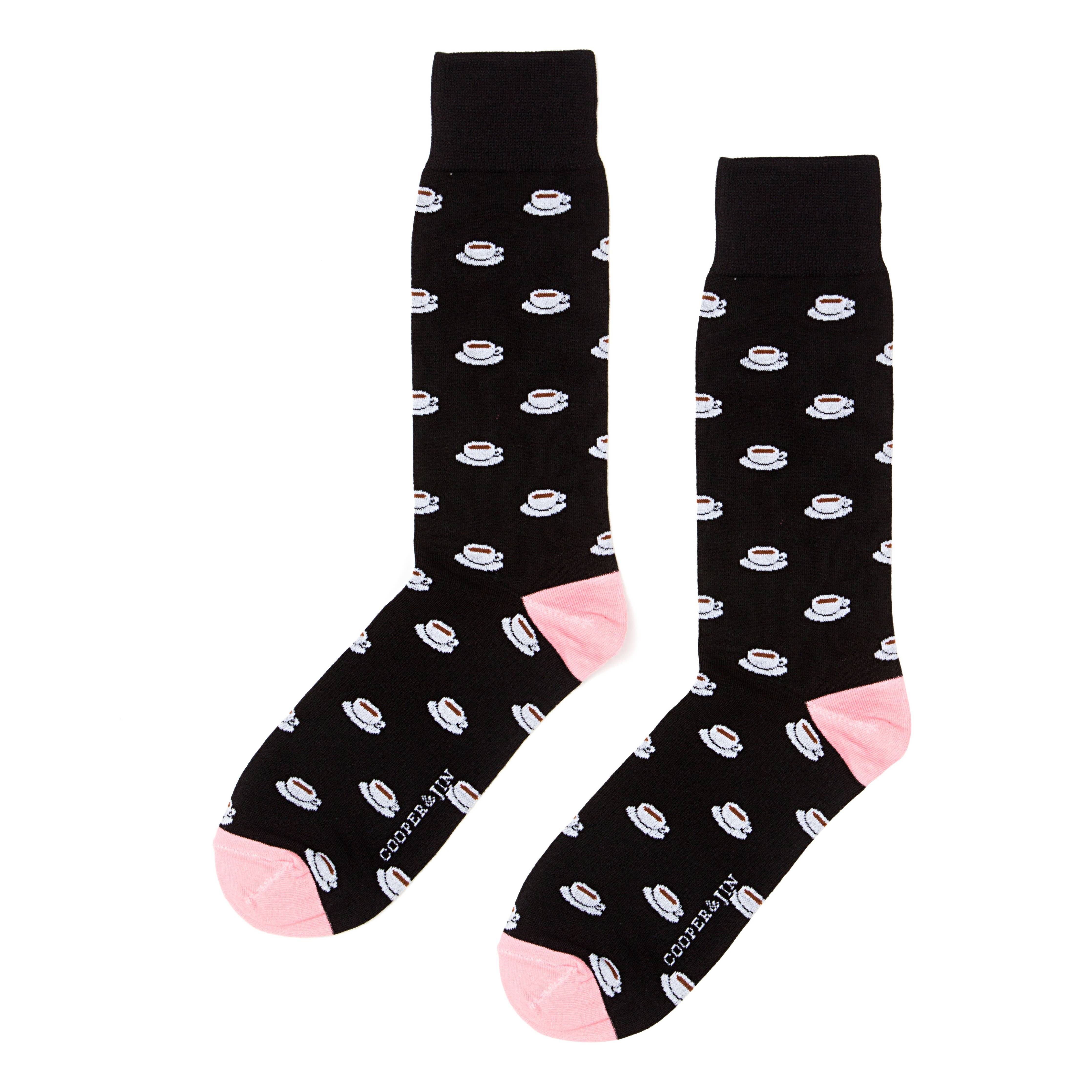 Crew Socks for Men - Broadway Coffee Style: ONE SIZE