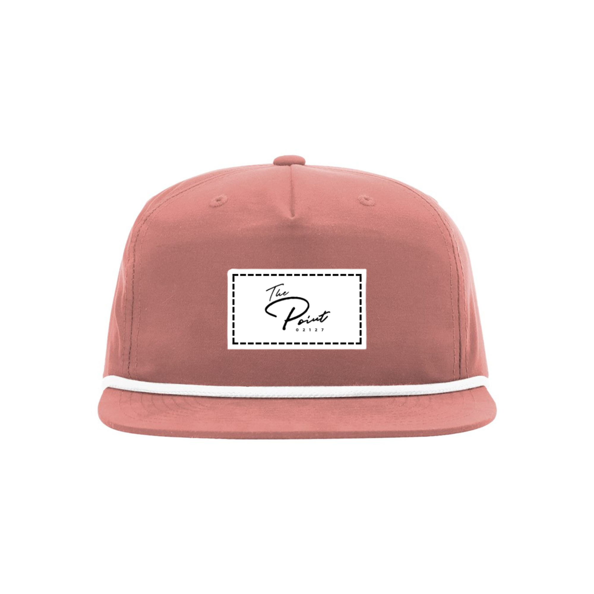 The Point | Patch Rope Snapback Hat | Dusty Red Pink
