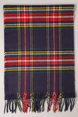 Softer Than Cashmere Tartan Plaid Muffler Scarf: ZTW3159-DARKGREY / One Size