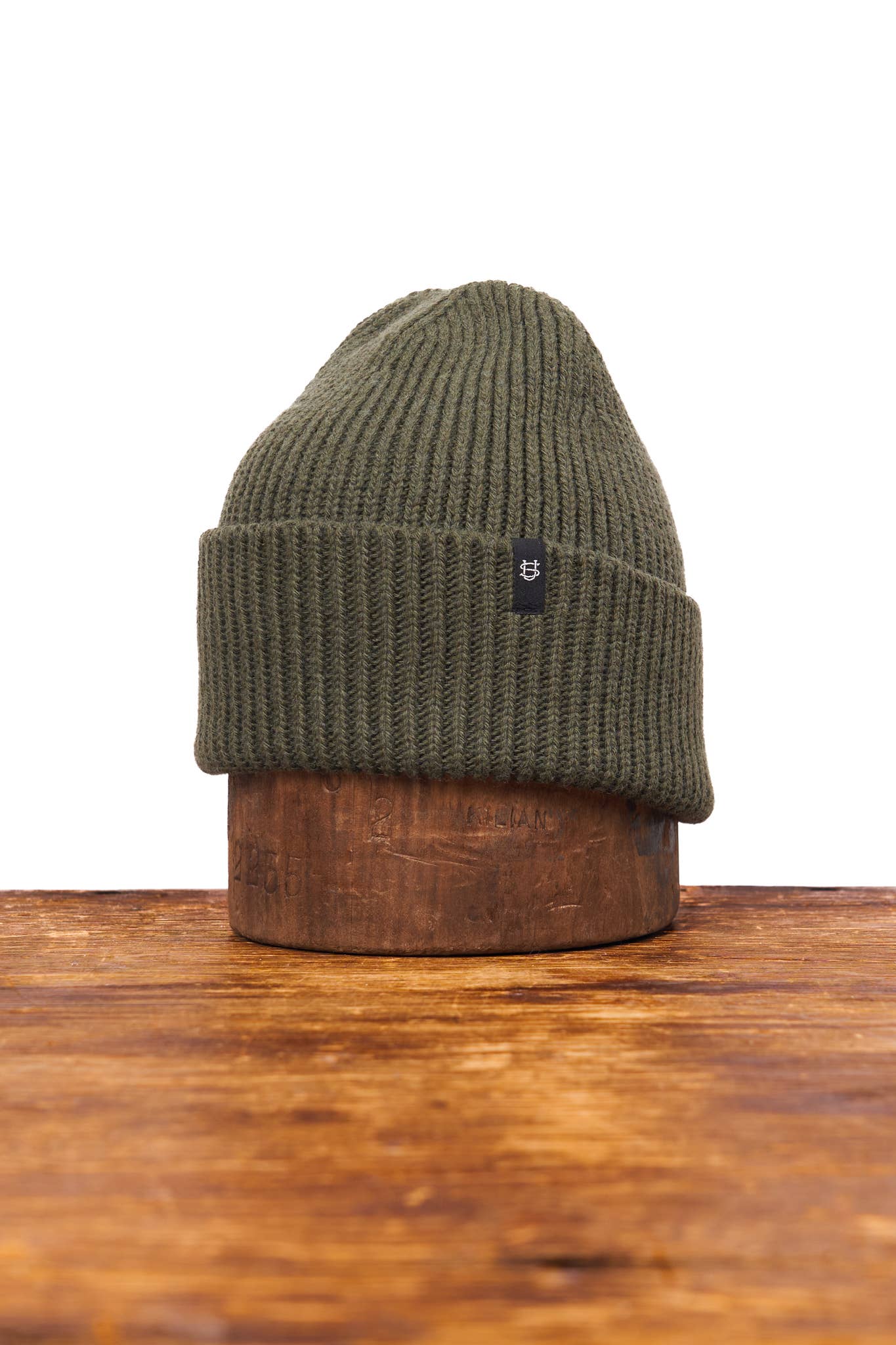 Merino Wool and Recycled Poly "In The City" Beanie-Green