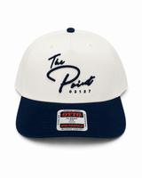 The Point | Snapback Otto Hat | White/Navy