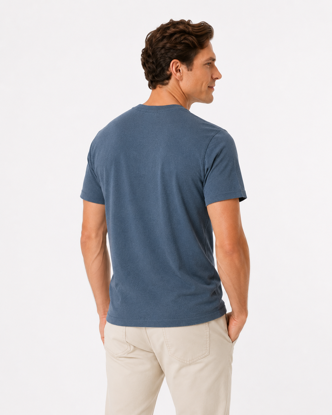 Long Wharf | SeaWell® Knit Henley Tee Marine | Blue