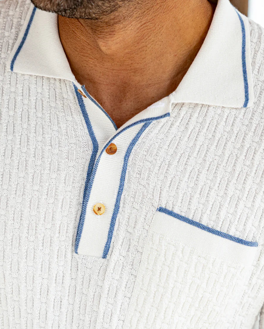 Criquet |  Bungalow Sweater Polo |  White