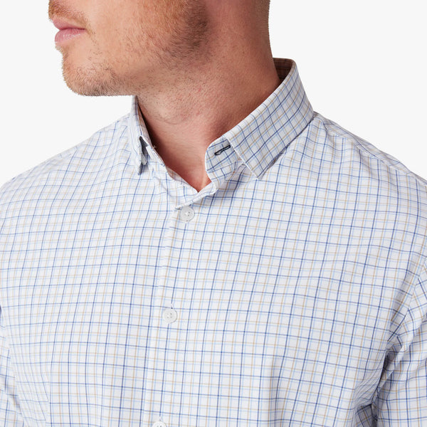 Sand Ludlow Plaid Leeward No Tuck Dress Shirt