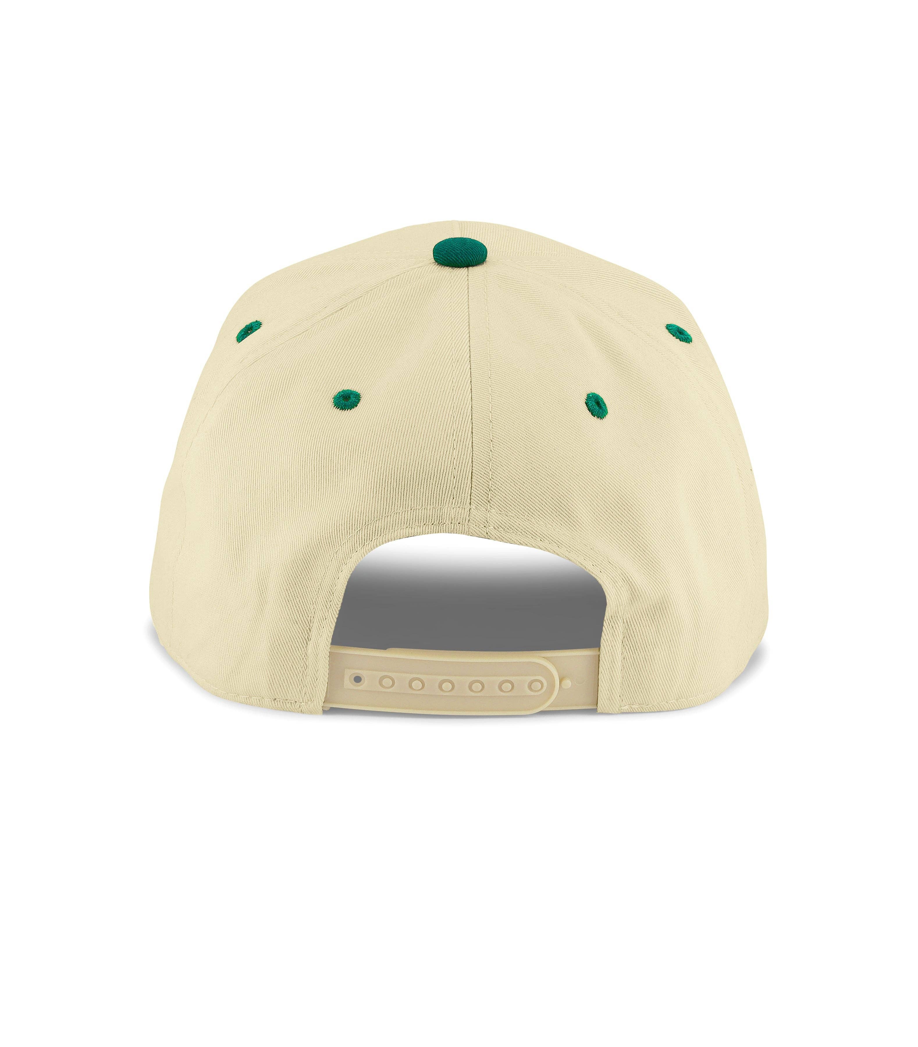 Dad Snapback - Cream & Green