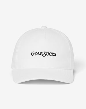 TravisMathew | Golf Sucks Snapback Hat | White