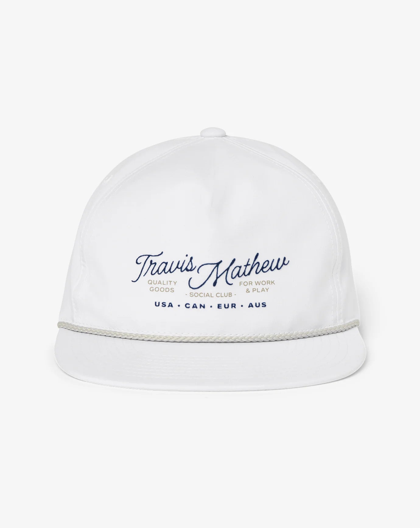 TravisMathew | Gate Crasher Snapback Hat | White