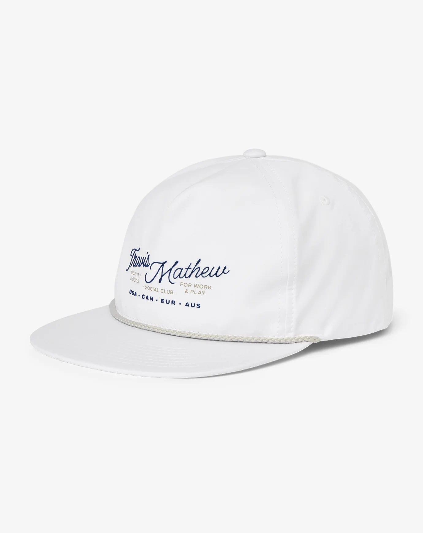 TravisMathew | Gate Crasher Snapback Hat | White