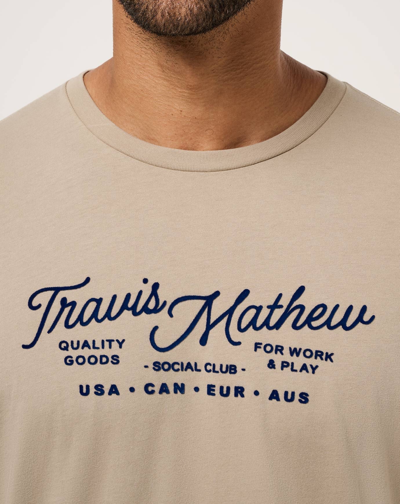 TravisMathew | Gate Crasher Graphic Tee | Biege